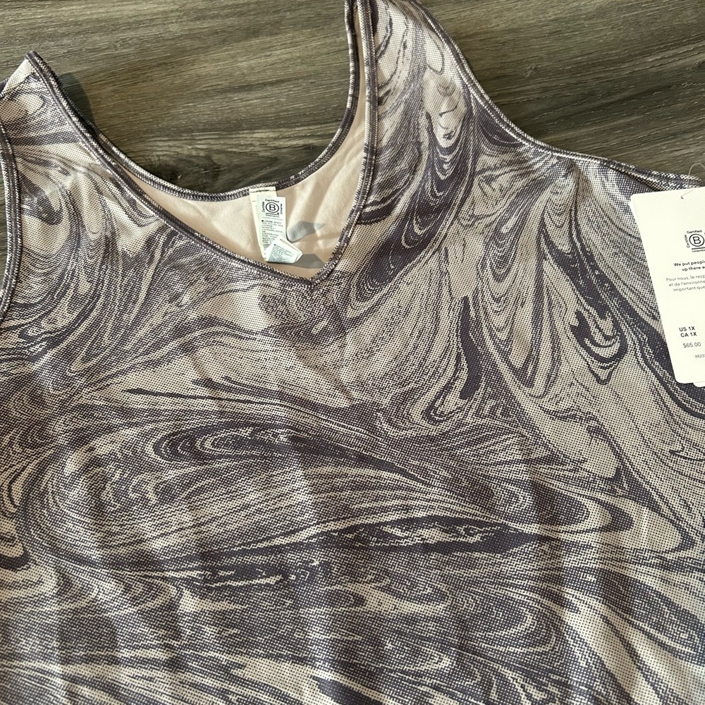 Athleta Gray Swirl Tank Top - Picture 5 of 7